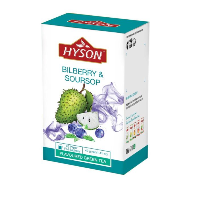 Zielona herbata Borówka z Grawiolą saszetki Hyson